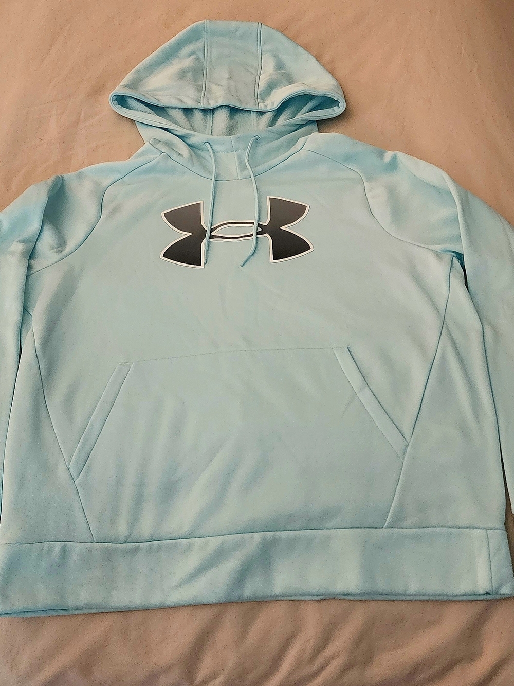 Under Armour Mint Green Hoodie with Grey/Silver Logo